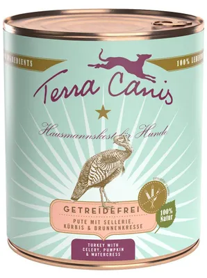 Productafbeelding van Terra Canis 180032, Geschikt voor volwassen honden, Alle rassen, Selderij, Pompoen, Kalkoen, Bieslook, 800 gram
