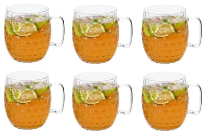 Productafbeelding van Cosy & Trendy Moscow Mule Cocktailglazen - Borosilicaatglas - 450 ml - 6 Stuks