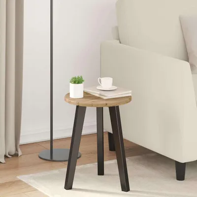 Zdjęcie produktu dla Maison Exclusive - Blat stołu, średnica 30 cm, grubość 1,5 cm, okrągły, płyta drewnopochodna, imitacja dębu Artisan