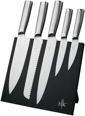 Imagen del producto de Juego de cuchillos con bloque, cuchillos de cocina de acero inoxidable