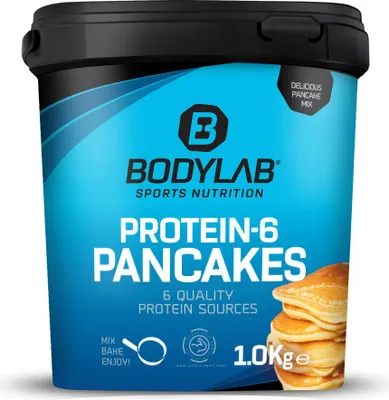 Produktbild von BODYLAB Protein-6 Pancakes - 1000g - Double Chocolate