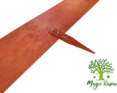 Produktbild von Stahlanker Rasenkante Corten Stahl Rostpatina Metall Mähkante