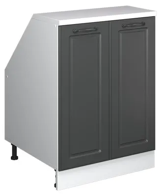 Zdjęcie produktu dla Szafa skosna Vicco Rion Antracytowy domek wiejski 60 x 81.6 cm z 2 drzwiami, korpus szafy głębokość 60 cm, Model 60503