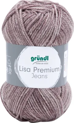 Produktbild von Gründl Wolle Lisa Premium Jeans 50 g graubraun meliert