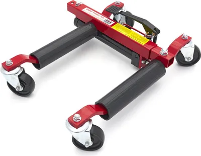 Produktbild von HBM 680 kg Professioneller hydraulischer Auto-Rangierwagen mit 300 mm breiten Rollen