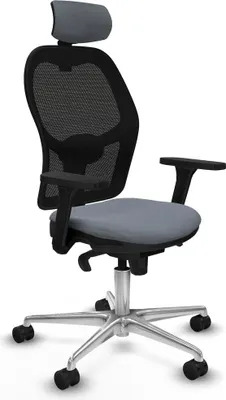 Produktbild von Bürostuhl mit Kopfstütze Jorquera Piqueras y Crespo 3D086N2 Grau