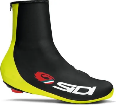 Produktbild von Sidi Chrono Plus Überschuhe 41-43 Schwarz/Gelb Fluo - Aerodynamische Schuhübe....