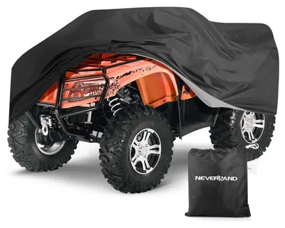 Obrázek produktu pro Ochranná plachta pro čtyřkolky, vodotěsná, rozměry XXXL (256x110x120 cm), polyester, černá, s UV ochranou, vhodná pro použití v zimě