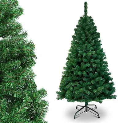 Obrázok produktu pre Jayseuw 180cm umelý vianočný stromček, vianočný stromček s kovovým stojanom, vianočný stromček 770 tipov PVC ihiel, umelý vianočný stromček skladací systém zelený