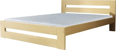 Produktbild von Doppelbett / Gästebett 37 inkl. Lattenrost, Farbe: Natur, massiv - 180 x 200 cm (B x L)