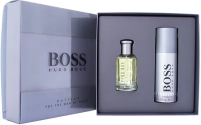 Produktbild von HUGO BOSS Bottled Geschenkset Eau de Toilette 50ml frische würziger Herren Duft Deodorant Spray 150ml