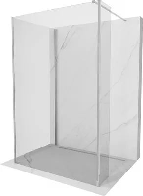 Zdjęcie produktu dla Mexen Kioto ścianka prysznicowa Walk-in 100 x 95 x 30 cm, transparent, chrom - 800-100-095-221-01-00-030