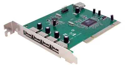 Imagen del producto de StarTech.com: Tarjeta de interfaz PCI con 7 puertos USB 2.0 - Total de 7 puertos USB - 7 puertos USB 2.0