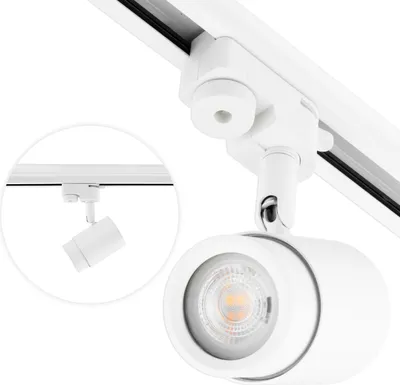 Produktbild von LUMILED 1-Phasen-Strahler Spotlampe Deckenleuchte Schienenstrahler Deckenspot Schienensystem Spot drehbar GU10 230V max. 30W 350° 90° verstellbar