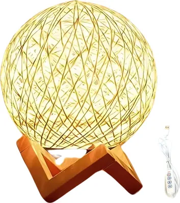 Image de Lampe Led Décorative Tricotée Sur Usb Avec Interrupteur