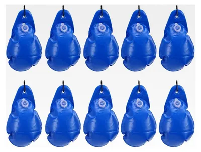 Produktbild von 10 Stück PVC-Frostschutzmittel für Poolabdeckungen, Wasserbeutel – Hängende Gewichtsbeutel für oberirdische Pools im Winter (Blau)