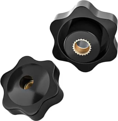 Produktbild von Sterngriffmutter M8 2 Stück, Rändelschraube Äußerer Durchmesser 30mm, Sterngriffmutter Innengewinde Verzinktes Eisen für Maschinen und Anlagen, Möbel, Werkzeugmaschinen, Fitnessgeräte