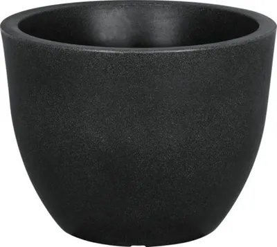 Produktbild von Pflanzkübel geli Rimini Kunststoff Ø 50 cm H 38,5 cm anthrazit