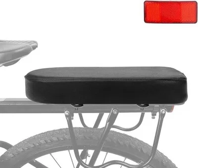 Produktbild von Famanu Fahrradrückenkissen mit weicher Polsterung – Schwarz