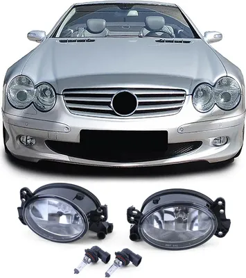 Obrázok produktu pre Číre sklenené hmlové svetlá VĽAVÉ + PRAVÉ pre Mercedes W204 W164 W463 C209 C219