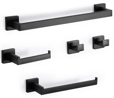 Produktbild von Wandmontiertes Handtuchregal Set von 5 Stück