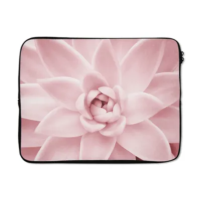 Produktbild von MuchoWow® Laptop Hülle 15 Zoll Blume - Rosa - Natur - Pflanze Laptoptasche - Laptoptasche - Sleeve - Rundum-Schutz