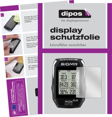 Produktbild von 3x Schutzfolie für Sigma Rox GPS 11.0 klar Displayschutzfolie Folie Display Schutz dipos