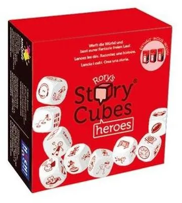 Imagen del producto de Rory's Story Cubes: Heroes (Edición italiana) – Juego de mesa – Asmodee – 1-12 jugadores – 6+
