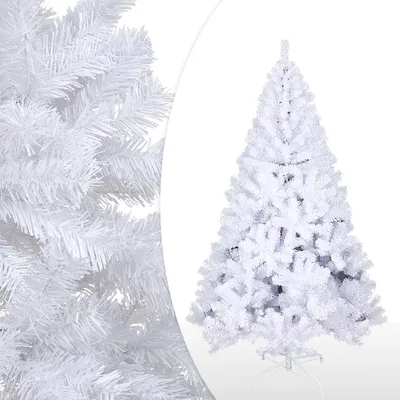 Productafbeelding van Jayseuw Kerstboom, kerstboom, standaard voor kerstboom, selectie, sneeuwvlokken, wit, 180 cm
