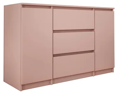Produktbild von Kommode, 2 Türen und 3 Schubladen, Rosa 120 x 39 x 78 cm