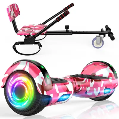 Productafbeelding van Kinderscooters, 6,5-inch zelfbalancerende scooter met go-kart en LED-verlichting