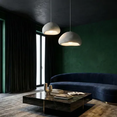 Immagine prodotto di Opviq, lampadario di alta qualità, struttura in metallo, calotta in fibra di vetro, altezza regolabile da 45 a 115 cm, Ø 40 cm, 2 x E27, design moderno in bianco, ideale per qualsiasi ambiente, lampadina non inclusa.