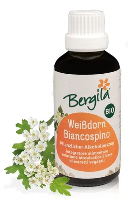 Immagine prodotto di Tintura di biancospino biologico 50 ml. - Bergila