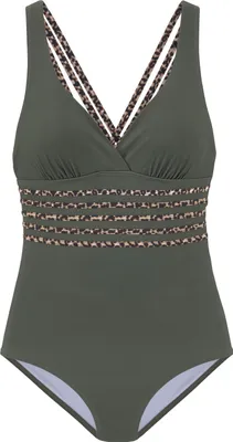 Produktbild von LASCANA Badeanzug Adelin oliv-leo Größe 40 Cup B