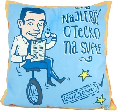 Zdjęcie produktu dla Poszewka na poduszkę GiftyCity 40 x 40 cm, mikroplusz, najlepszy tata
