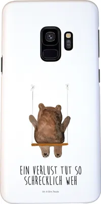 Produktbild von Mr. & Mrs. Panda Samsung Galaxy S9 Handyhülle Bär Schaukel - Weiß - Geschenk, Teddy, Handy Schutzhülle, Case, Hülle, Cover