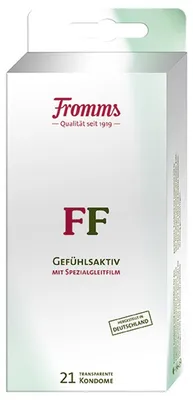Zdjęcie produktu dla Prezerwatywy MAPA Fromms FF 21 SB block pack ze specjalną warstwą nawilżającą
