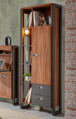 Immagine prodotto di Armadio portaoggetti Armadio portaoggetti Detroit Stirling Oak / ardesia 70 cm