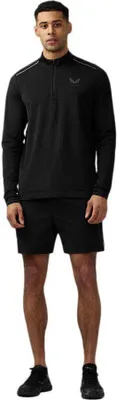 Produktbild von Castore Apex Aeromesh Halbreißverschluss-langarm-t-shirt Schwarz L Mann Schwarz L