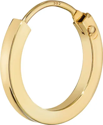Produktbild von Einzel 585 Gelb Gold Creole Ohrring Ohrschmuck Flach Goldohrring 14mm 1844