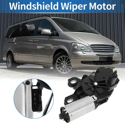 Image de Moteur D'Essuie-Glace Pour Mercedes-Benz Viano (W639) 2003-2004 Moteur D'Essuie-Glace Arrière De Remplacement 3 Broches