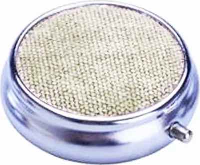 Produktbild von Taschen ASCHENBECHER "Jeans" Ø5cm mit Deckel Metall rund Reiseaschenbecher Mini Taschenaschenbecher Ascher Reise Outdoor 89 (Creme)