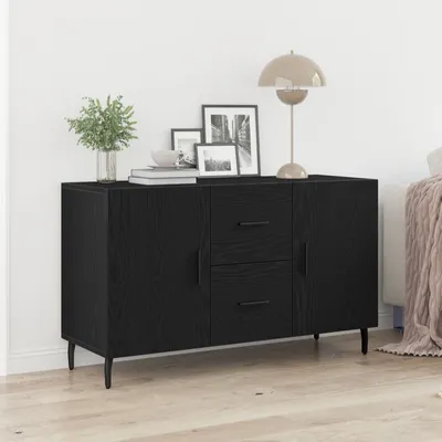 Produktbild von Möbel Sideboard Schwarz Eiche 100x36x60 cm Holzwerkstoff - Kommoden 862959