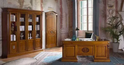 Image de Schreibtisch Büro Tisch Edle Holz Tische Barock Rokoko Antik Stil 185x90cm