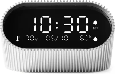Lexon LR155RA3 Digitalwecker Ray Clock Alufarben 1
