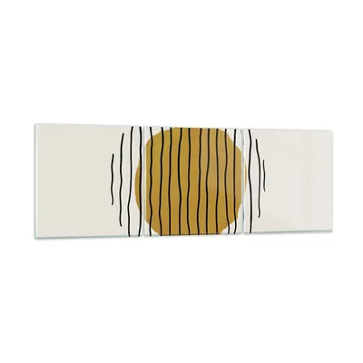 Produktbild von Bilder auf glas - 3 Teile - Modern Piece Linear - 120x40cm - Glasbilder - Wandbilder - Bilder - zum Aufhängen bereit - Wanddekoration aus Glas - Glas Bilder - Wandbild auf Glas - GCA120x40-4793