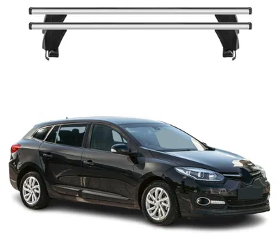 Obrázek produktu pro Základní nosič Menabo pro Renault Megane mk3 Sportour 2009-16 hliníková šedá, Obrázek vytvořený pomocí AI