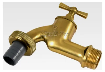 Produktbild von Messing Wasserhahn 3/4 Zoll AG mit 3/4 Zoll Schlauchtülle