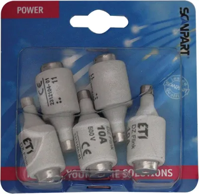 Produktbild von SCANPART Sicherungen 10A flink (Rot) 5St., 5 Stück(e), 8 mm, Sichtverpackung