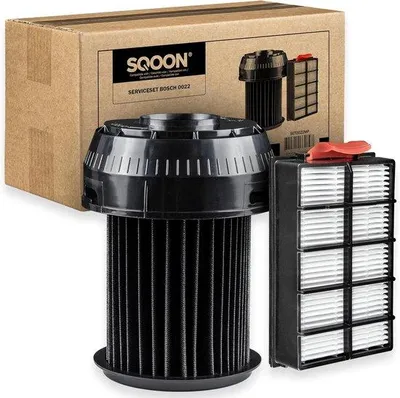 Productafbeelding van Serviceset geschikt voor Bosch Roxx'x stofzuigers, Gelijk aan: 00649841, 00570324, Cilinderfilter & HEPA-filter voor